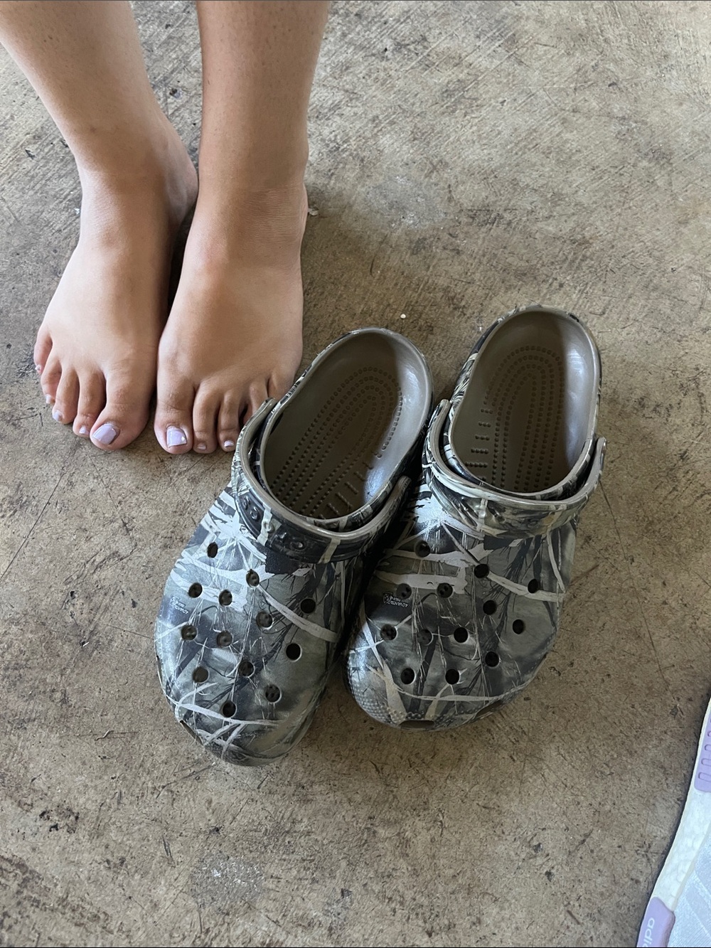 CROCS Water Clog in Taupe Camouflage
